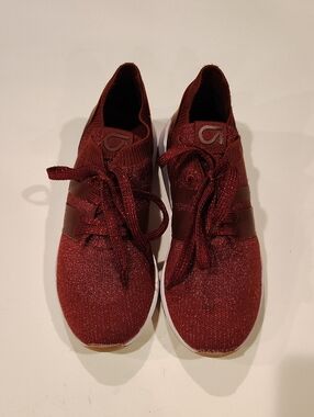 GAP Women's Maroon Size 6.5 Lace-Up Sneakers WM